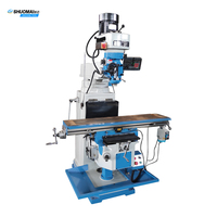 Fraiseuse à tourelle X6330 haute précision verticale à vitesse variable, tête rotative d'alimentation puissante
