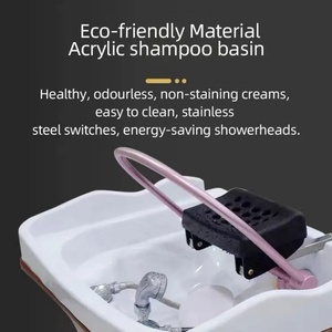 New Design Mobile Shampoo Bowl Adjustable Height Back Washing Hair Bowl Shampoo Basin Hair <b>Sink</b> - Product Image 6