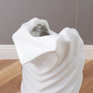 Vase à grain de marbre moderne fait à la main, <span class=keywords><strong>jardinière</strong></span> de sol en fibre de verre bon marché, pots de fleurs pour la décoration de la maison et du centre commercial, vente en gros - Product Image 5