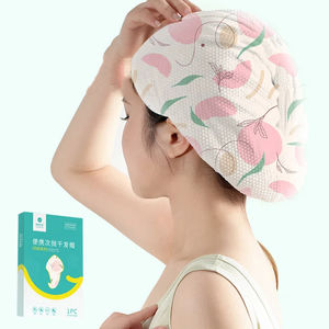 <span class=keywords><strong>Bonnet</strong></span> <span class=keywords><strong>de</strong></span> douche jetable super absorbant à séchage rapide, motif fruits mignons, pour shampoing et douche - Product Image 1