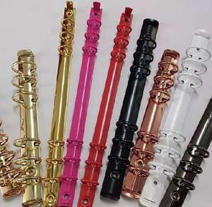 אספקת משרד סיטונאי עלה זהב קלסר טבעת 6 חור עם 6 מנגנון טבעת a6 נייר 6 תיקיית טבעת בתבנית זהב - Product Image 5