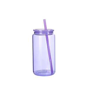 Tasse en verre borosilicate de 16 oz, colorée, avec infuseur <span class=keywords><strong>à</strong></span> <span class=keywords><strong>gelée</strong></span>, portable, résistante <span class=keywords><strong>à</strong></span> la température, pour boissons - Product Image 5