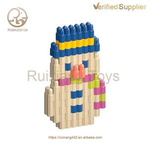 Fourniture d'usine en gros bricolage ABS ensemble de blocs de construction pas cher bricolage bloc de connexion jouets avec alphabet <span class=keywords><strong>math</strong></span>ématique blocs de construction carrés - Product Image 4