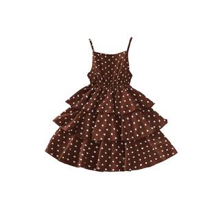 Abiti a strati senza maniche a pois marroni per bambine e adolescenti 2026 - Product Image 5