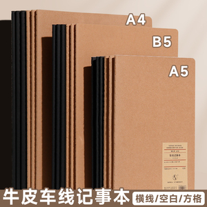 Cuaderno <span class=keywords><strong>de</strong></span> hilo <span class=keywords><strong>de</strong></span> camión negro grueso NEJA, cuaderno <span class=keywords><strong>de</strong></span> papel Kraft para estudiantes A5/B5/A4, Bloc <span class=keywords><strong>de</strong></span> notas al por mayor - Product Image 5