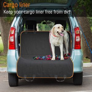 Funda impermeable plegable tipo hamaca para asiento de coche para mascotas, de tela Oxford, con extensión, base rígida antideslizante y resistente a arañazos, para perros. - Product Image 4