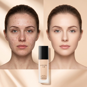 Base de <span class=keywords><strong>Maquillaje</strong></span> Líquida Vegana de Larga Duración y Alta Calidad, 24H, Cobertura Total, Mate, Cosméticos de Marca Privada - Product Image 1