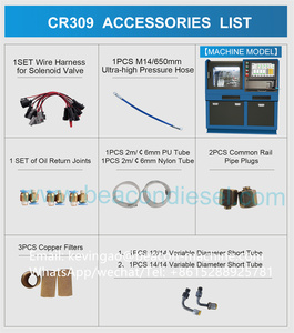 เครื่องทดสอบหัวฉีดอิเล็กทรอนิกส์อัตโนมัติ คอมมอนเรล CR309 พร้อมอุปกรณ์ทดสอบหัวฉีดแบบวัดการหมุนเวียน - Product Image 5