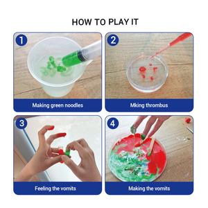 Tallo de juguete educativo, juguete repugnante verde y rojo, trombo, fideos verdes, kit de juguete de Ciencia para Niños - Product Image 2
