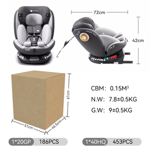 Purorigin Siège Auto Bébé Pivotant à 360° de Grande Qualité I-Size ECE R44 Groupe 0-12 Portable avec <span class=keywords><strong>ISOFIX</strong></span> et LATCH - Product Image 5