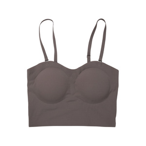 Soutiens-gorge push-up sans armatures sexy pour femmes avec bretelles convertibles, en tissu satiné fin uni, design sans couture - Lingerie, tube top et camisole - Product Image 4