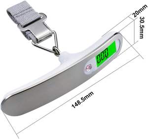 Balance de voyage numérique portable en acier inoxydable de haute qualité, personnalisée en usine, capacité 50 kg - Product Image 5