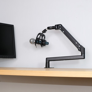 Soporte de Micrófono de Metal Resistente con <span class=keywords><strong>Base</strong></span> Ancha para Transmisión en Vivo, Grabación y Karaoke - Diseño Ajustable - Product Image 2