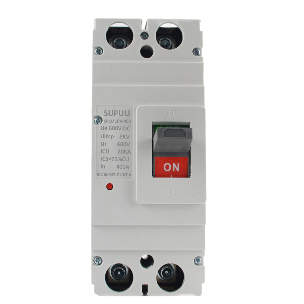 DC MCCB 2-полюсный 400A 600V 20KA DC литой корпус выключатель батареи