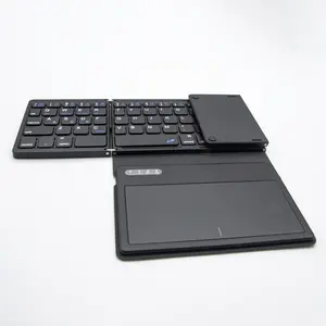 Actualice el teclado triple con teclado plegable portátil Plus touchpad para tableta portátil ipad