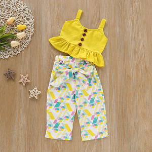 Conjunto de Ropa para Niñas, Pantalones Bohemios de Algodón con Tirantes, Venta al Por Mayor, Compra en Línea - Product Image 5