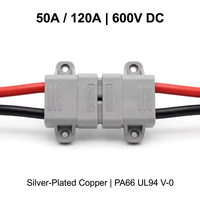 Connecteur rapide bipolaire 50A 600V étanche pour batterie, prise d'alimentation compatible SB50 pour camping-car, panneau solaire, marine