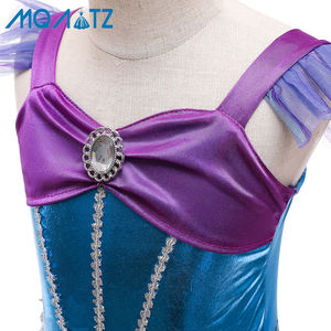 MQATZ niñas <span class=keywords><strong>sirena</strong></span> <span class=keywords><strong>Ariel</strong></span> princesa vestido lentejuelas nuevo <span class=keywords><strong>sirena</strong></span> cola de pez vestido estilo occidental vestido falda MRY009 - Product Image 4