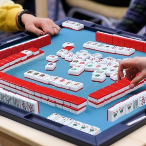 Christmas-themed American Mahjong Tile Set Portable Acrylic Tiles Measuring 1.2 Inches for Adult Social Mahjong <b>Entertainment</b> - Product Image 6