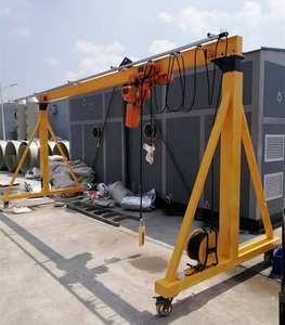 رافعة جسرية محمولة صغيرة قابلة للتعديل بسعة 500 كجم و2 طن مع دوران 360 درجة للتفريغ - Product Image 4