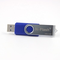Memoria USB H-Flash, Memoria USB Profesional de Fábrica de 1GB 2GB 16GB 32GB 64GB 128GB 256GB con Anillo para Llaves