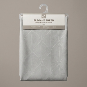 DaiRui <span class=keywords><strong>Cortinas</strong></span> Traslúcidas Jacquard Premium con Diseño de Hojas y Ojales, Filtro de Luz Botánico <span class=keywords><strong>para</strong></span> Ventanas, <span class=keywords><strong>para</strong></span> Venta al por Mayor y Minorista - Product Image 1