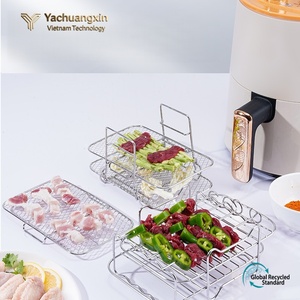 Ensemble de grilles en acier inoxydable multi-niveaux, outils de cuisson en maille pour usage extérieur - Product Image 3