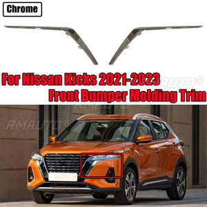 Pour Nissan Kicks 2021 2022 2023, garniture de pare-chocs avant gauche et droite, chromée, pour conducteur et passager, accessoires de remplacement - Product Image 1