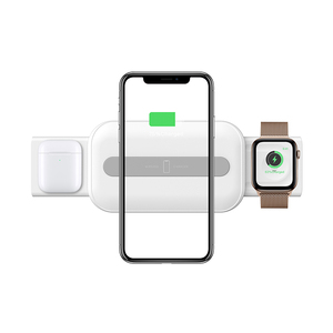 Último 15W 3 en 1 teléfono <span class=keywords><strong>celular</strong></span> inalámbrico Qi Cargador rápido para <span class=keywords><strong>iWatch</strong></span> para aire cápsulas - Product Image 1
