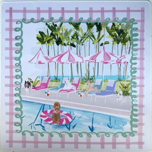 Tapete Antideslizante y Silencioso para Mesa de Mahjong con Ilustración de Perro, Ideal para Vacaciones de Verano, para Mesas de Ajedrez y Cartas - Product Image 1