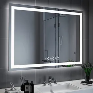 Bel prezzo bagno vanità illuminato specchio Led foto Booth pubblicità decorativo specchio digitale parete illuminato specchio 220v