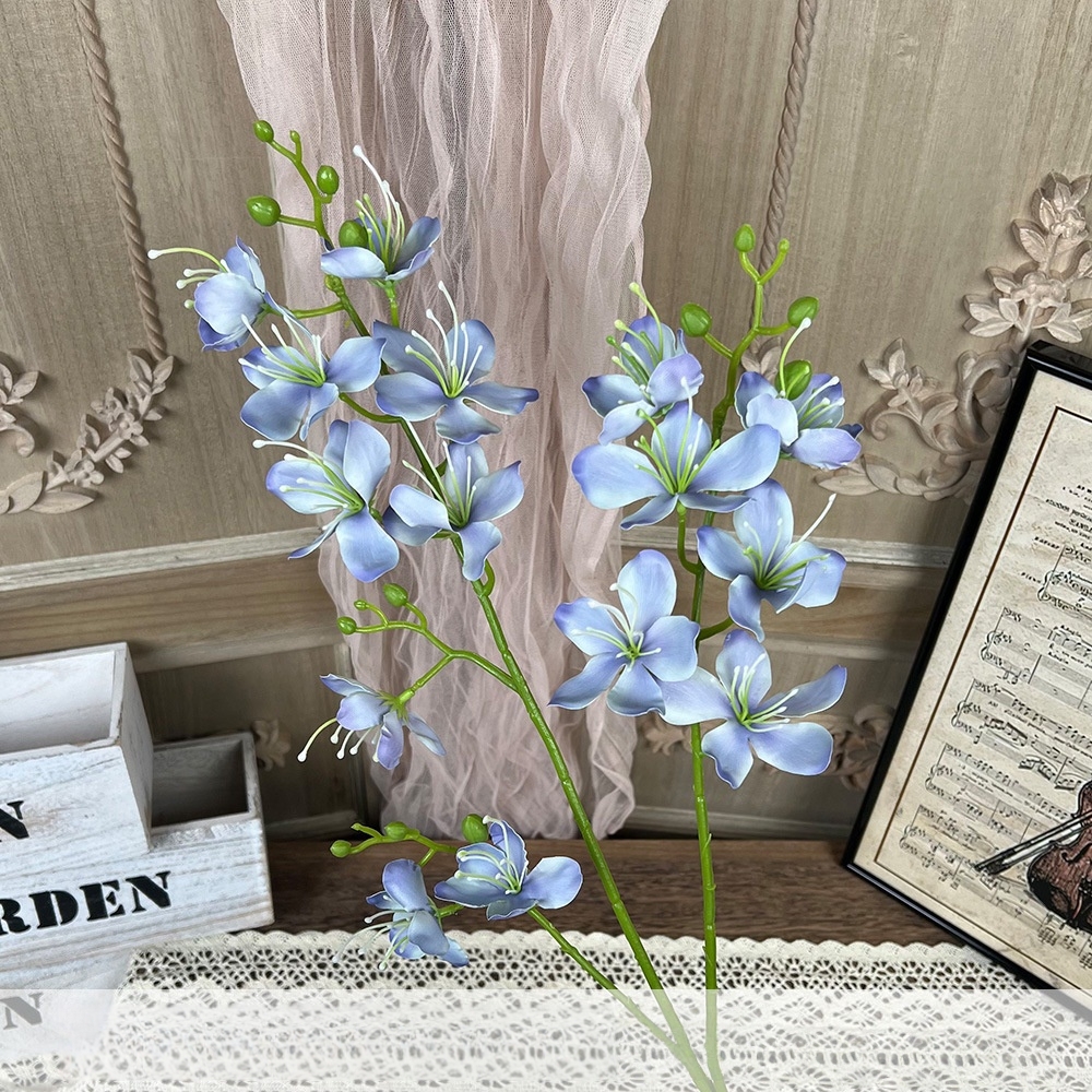 #81 Materiales Florales Serie Azul Polvoriento