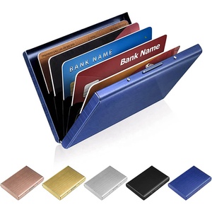 <span class=keywords><strong>Porte</strong></span>-cartes en métal dur en alliage d'aluminium de haute qualité pour hommes - Product Image 6