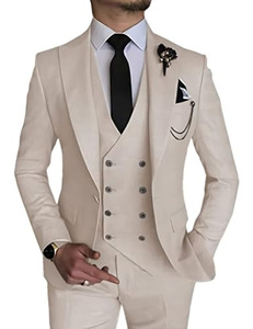 <span class=keywords><strong>Costume</strong></span> de <span class=keywords><strong>Mariage</strong></span> <span class=keywords><strong>Homme</strong></span> Slim Fit 3 Pièces <span class=keywords><strong>Italien</strong></span> de Haute Qualité Business Personnalisé Blazer Gilet Pantalon de Soirée pour Demoiselles d'Honneur - Product Image 3
