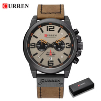 Montre à quartz Curren 8314, nouvelle montre de luxe à bracelet en cuir, montre décontractée pour homme, montre de bureau, montre-bracelet pour homme, avec boîte.