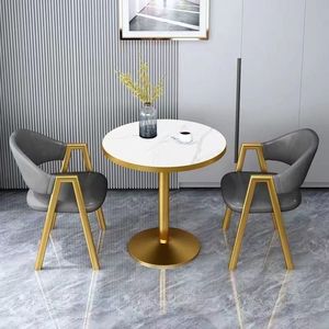 Modern Luxury Simple Custom Design Conference <strong>Table</strong> <strong>Small</strong> Round <strong>Dining</strong> <strong>Table</strong> <strong>and</strong> <strong>Chair</strong> Set for <strong>2</strong> Peoples - Product Image 4