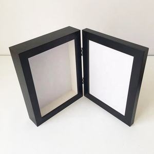 Logotipo y texto personalizados 8x10 Black lack isplay apapel ase in ase Marco de caja de sombra negra - Product Image 2