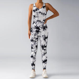 Combinaison de yoga sans couture tie-dye 2024, combinaison de sport à séchage rapide pour le yoga, le pilates et les vêtements de sport - Product Image 4