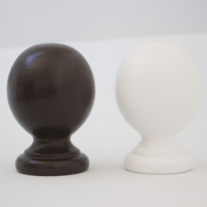 Grand embout en bois pour tiges de draperie en bois de 1 3/8 "35MM accessoires de poteau de <span class=keywords><strong>rideau</strong></span> en bois embouts de boule - Product Image 3