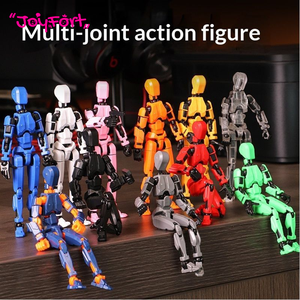 Lot de 6 figurines d'action 3D T13 assemblées, figurine d'action Dummy Nova Titan Lucky 13, <span class=keywords><strong>jouet</strong></span> articulé imprimé en 3D multi-articulations - Product Image 2