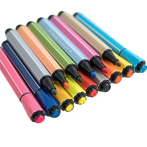 Eco Vriendelijke Mini Water Kleur Pen 12-36 Kleur Borstel Marker Pen Set Plastic Marker Pen Voor Kinderen Tekening - Product Image 1
