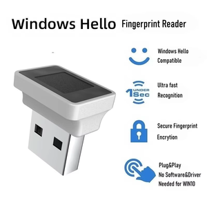 Mini lector de huellas dactilares USB para Windows 11/10 Hello,360 °   Escáner biométrico para inicio de sesión sin contraseña y cifrado de archivos - Product Image 2