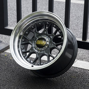 Sport 15 pouces 15x8 15x9 4X100/114.3 Deep Dish Concave Chrome Mag Alliage Large Roues de voiture Auto Rines Jantes Jantes pour Toyota - Product Image 3