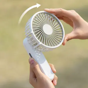 Sıcak satış kişisel el fanı taşınabilir Usb masası şarj edilebilir dönebilir el Usb elektrikli katlanır yaz soğutma fanı