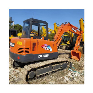 Miniexcavadora de orugas Doosan Dh55 usada, excavadora de orugas pequeña hidráulica Original de segunda mano Dh55 Dh60 Dh80 en stock - Product Image 4