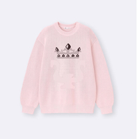 Pull à col rond en polyester / nylon Pull pour homme