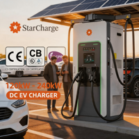 Estación de carga rápida para vehículos eléctricos Starcharge Titan V5 UL CE OEM ODM con soporte para voltaje de salida amplio de 150-1000 V CC y brazo automático.