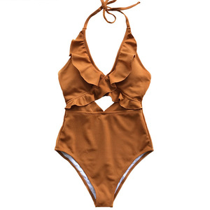 Costume da Bagno Intero per Ragazze, Multicolore con Stampe Multiple, Traspirante e ad Asciugatura Rapida, Servizio OEM, con Volant - Product Image 5