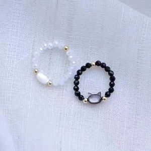 Chat meilleur ami anneau Instagram étudiant niche niveau d'apparence avancé fille cadeau Anneaux - Product Image 5