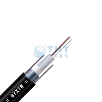 Cable de Fibra Óptica Monomodo Aéreo GYXTW para Exteriores, 24 Núcleos, G.652D, con Cubierta de PE, Garantía de 10 Años, 3 km/rollo